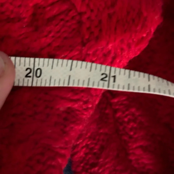 Coldwater Creek Womens Red Cowl Neck Cashmere Wool Blend Size Small Sweater - Picture 8 of 8